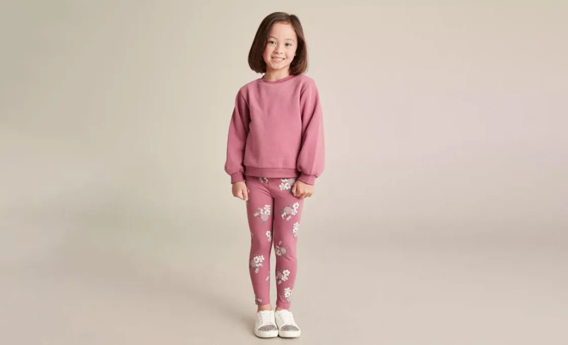 Manufacturing Kids Printed Leggings with eco-friendly materials.