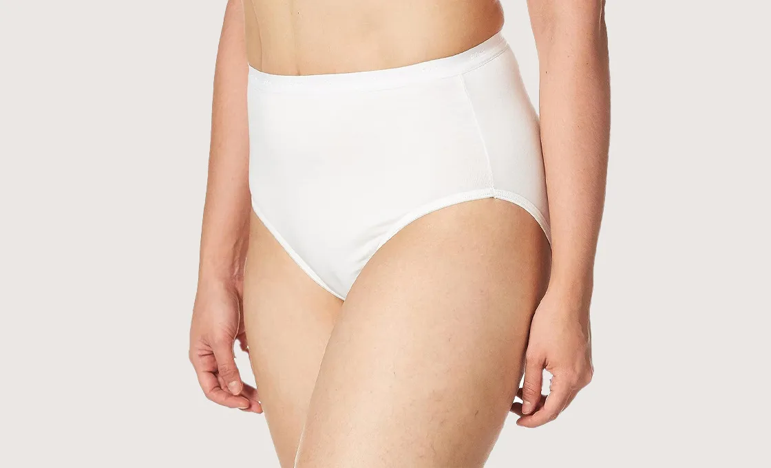 custom full cut panty manufacturing women underwear in white