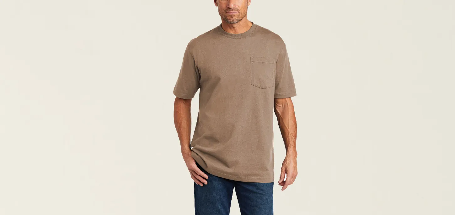 custom workwear T-shirts manufacturing short sleeves with pocket