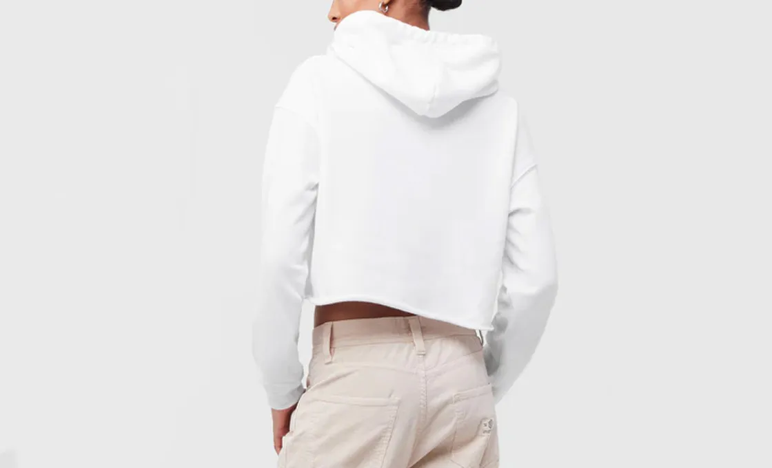 hooded sleeveless crop top manufacturing offwhite hoodie made from cotton polyester