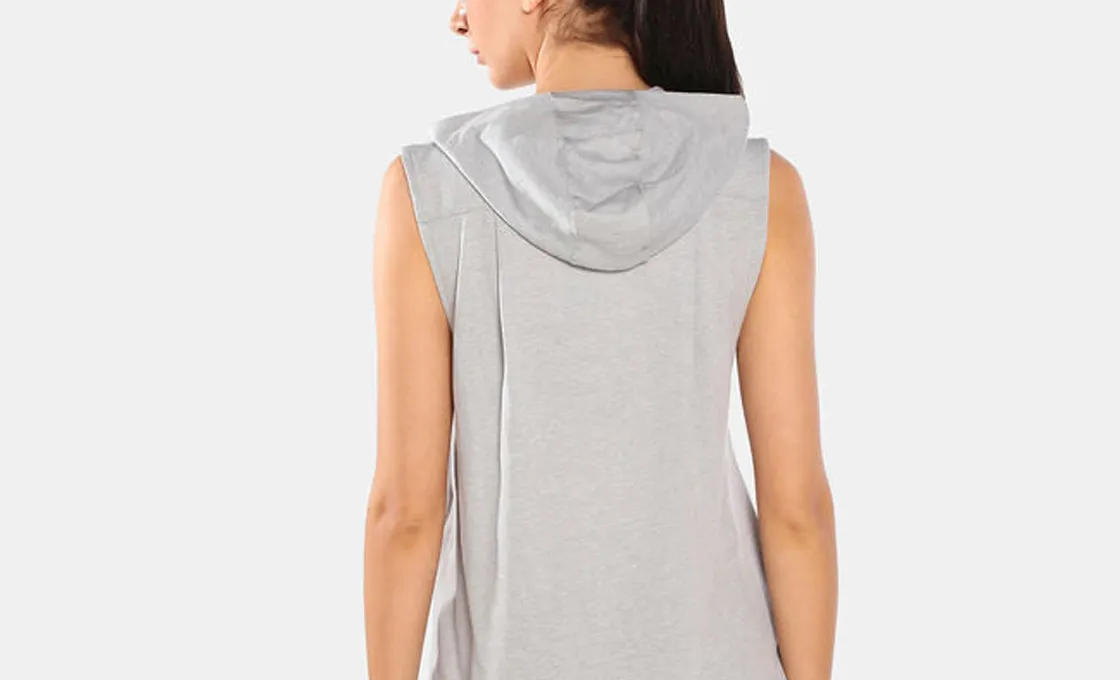 custom hooded tank top manufacturing women casualwear hoodies