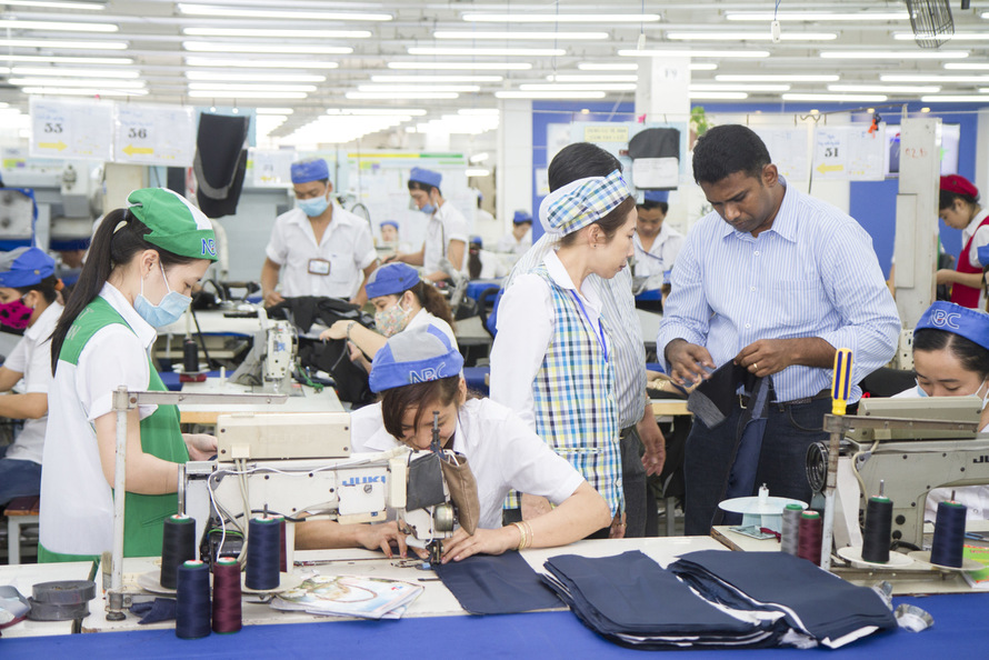 Nha Be Garment offers complete solutions under various models such as ODM, FOB, LDP, DDP, and CMPT