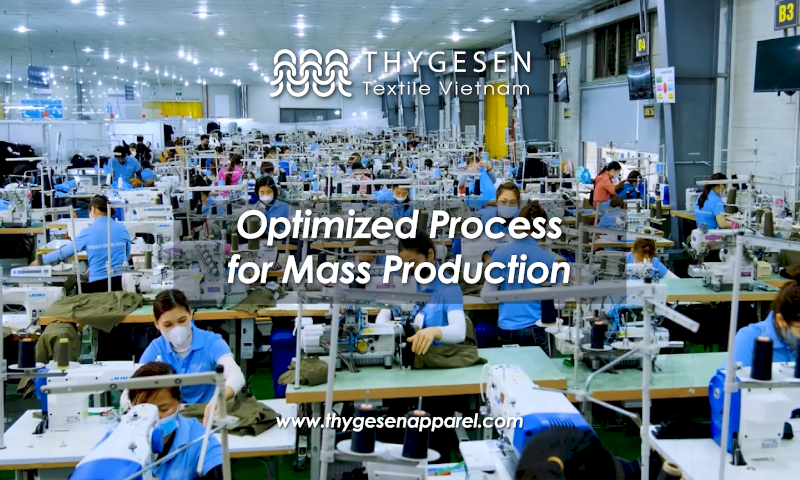 Thygesen offers large-scale maternity wear production with strict quality control and LEAN manufacturing