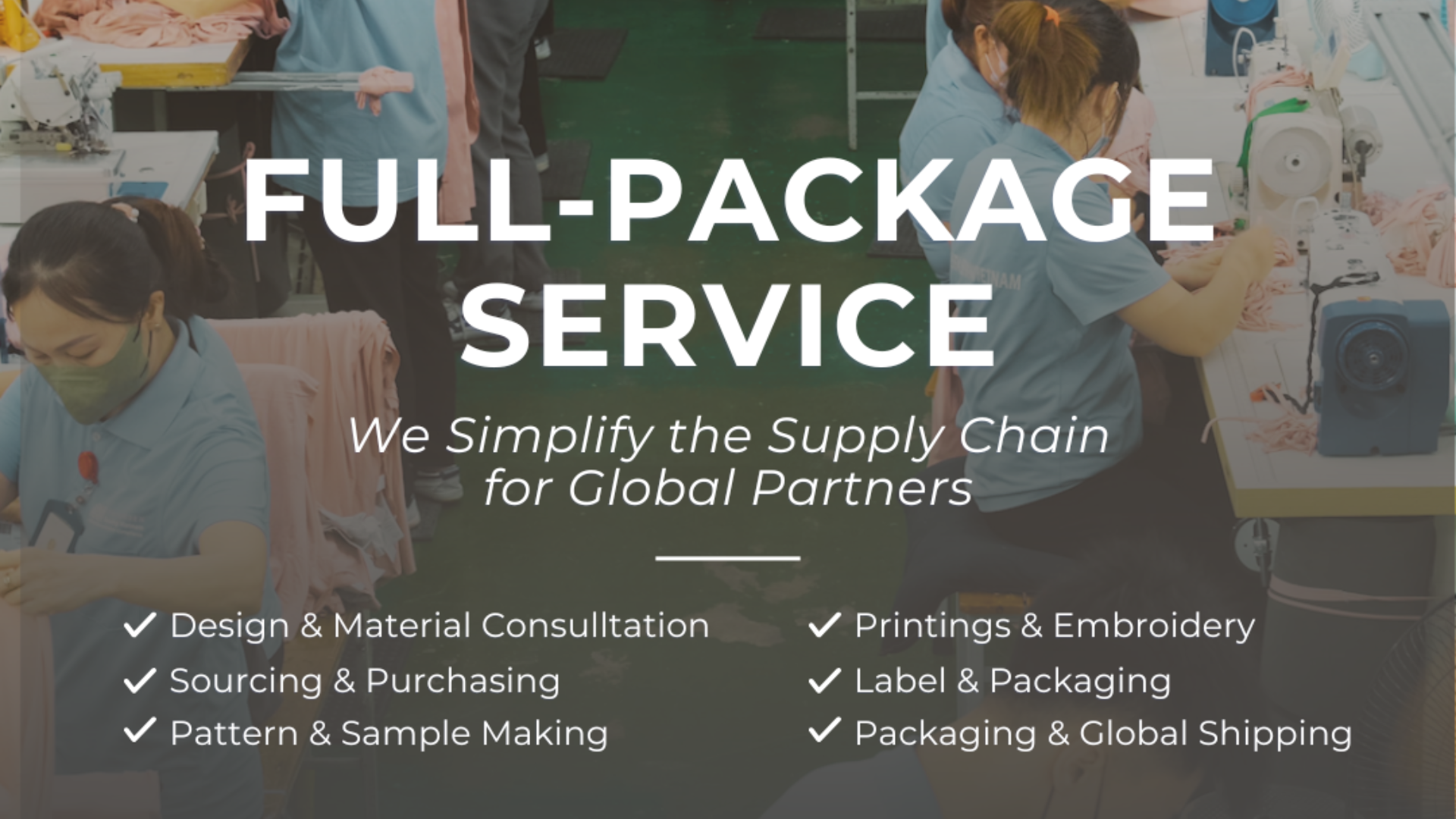 Thygesen provides complete OEM/ODM services, from design consultation and pattern making to material sourcing and bulk production