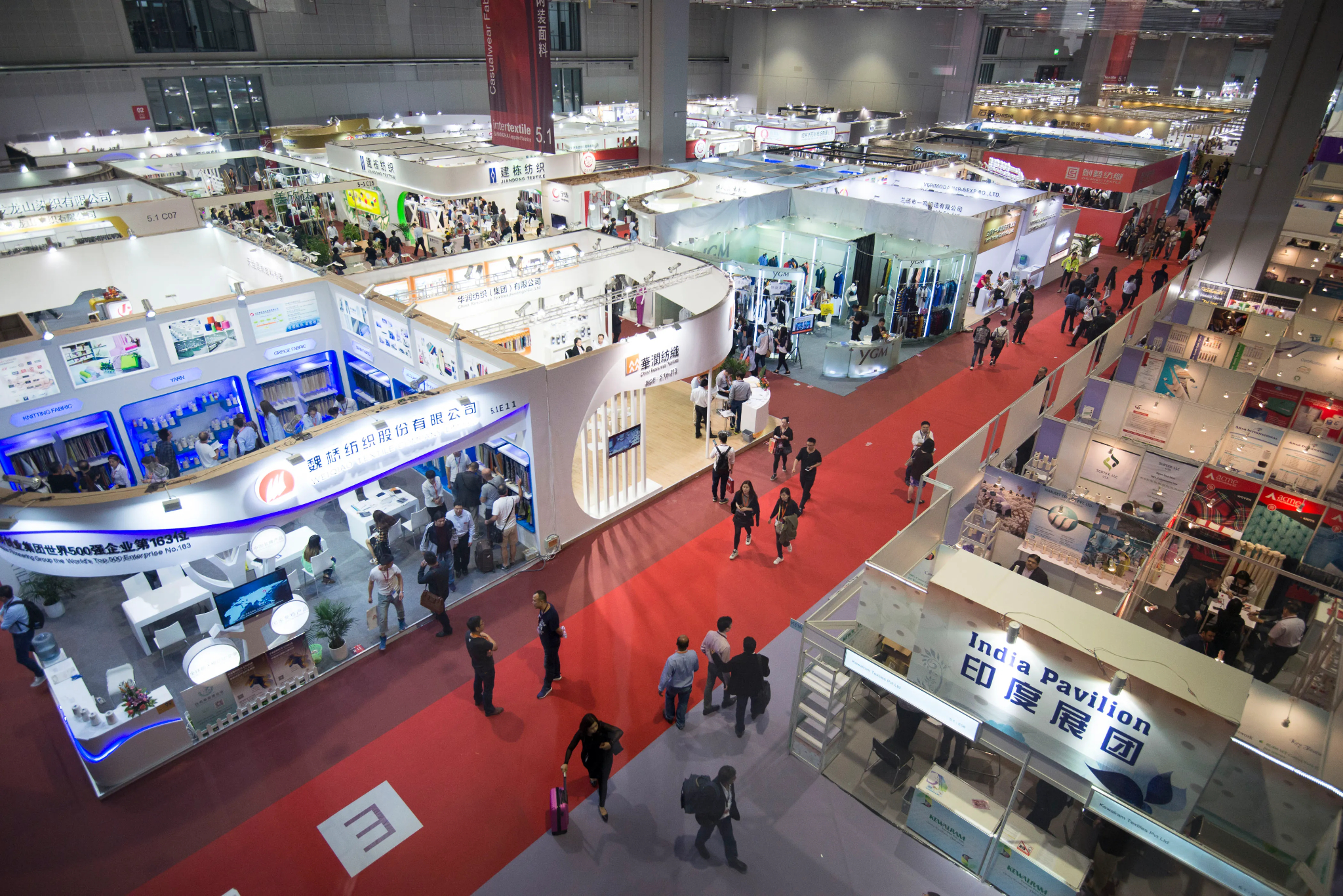 Intertextile Shanghai is one of the largest textile trade fairs in Asia