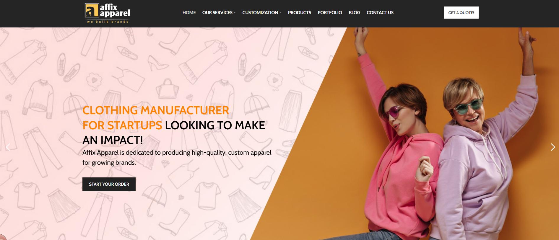 Affix Apparel is an apparel manufacturer