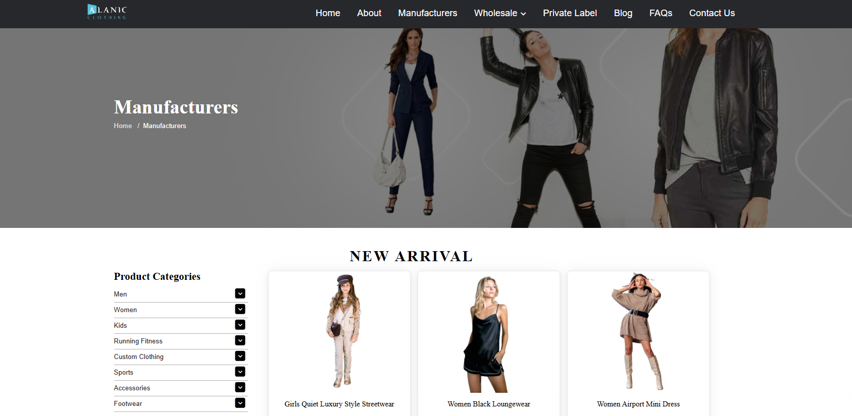 Alanic Clothing is a global private label and wholesale manufacturer 