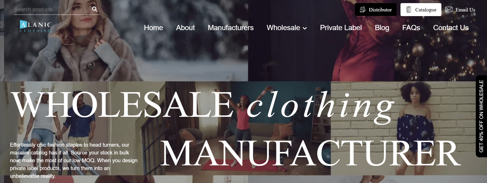 Alanic Clothing provides comprehensive manufacturing services