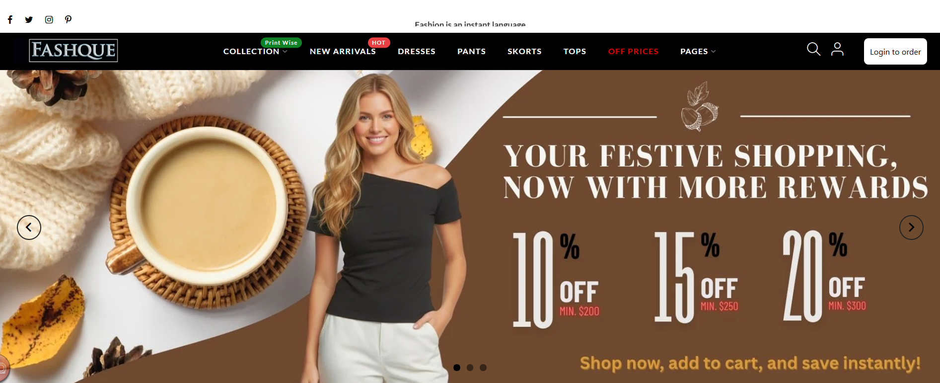 Fashque Designs specializes in women’s wear