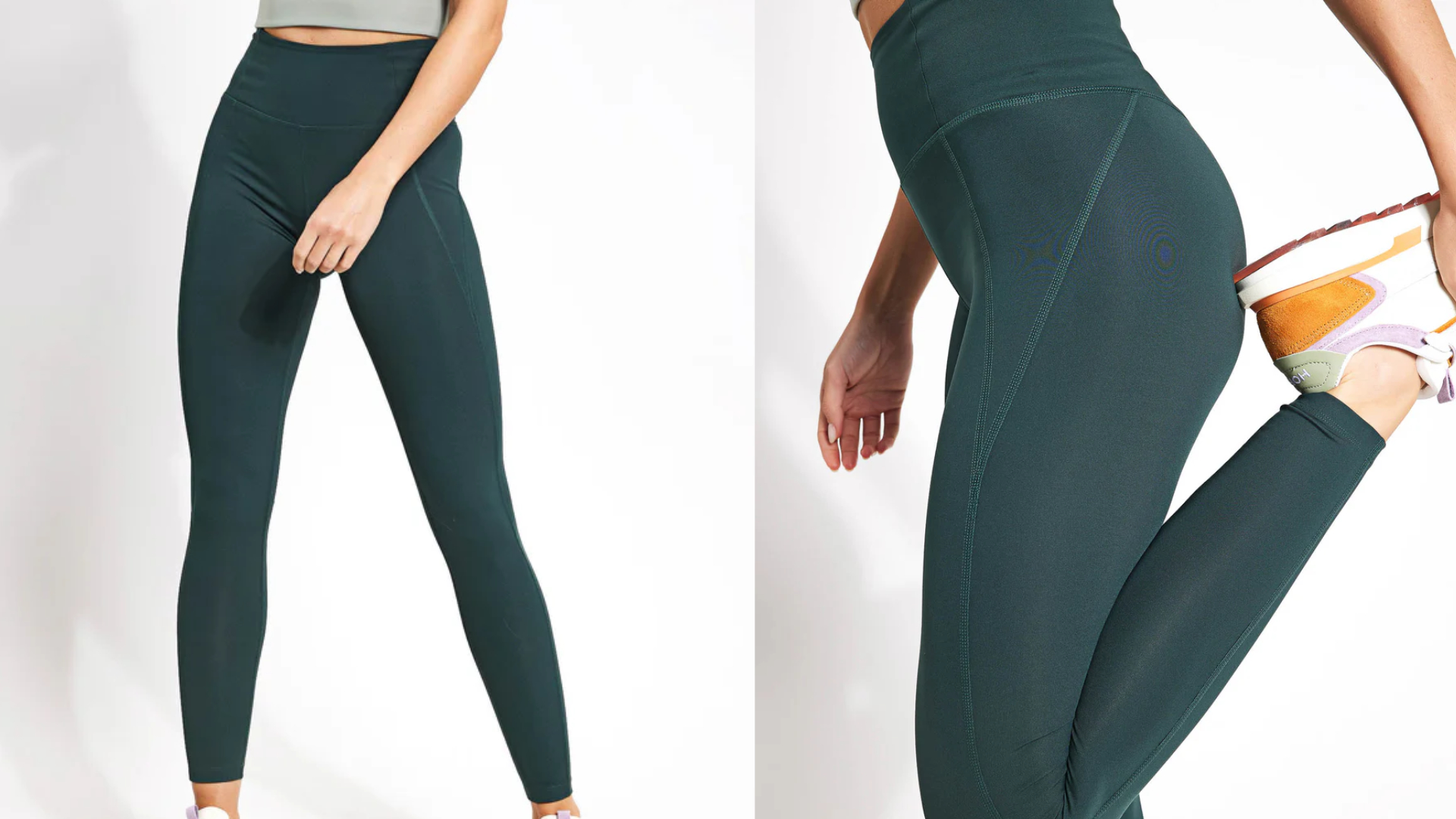 Most leggings use blended fabrics combining multiple fiber benefits