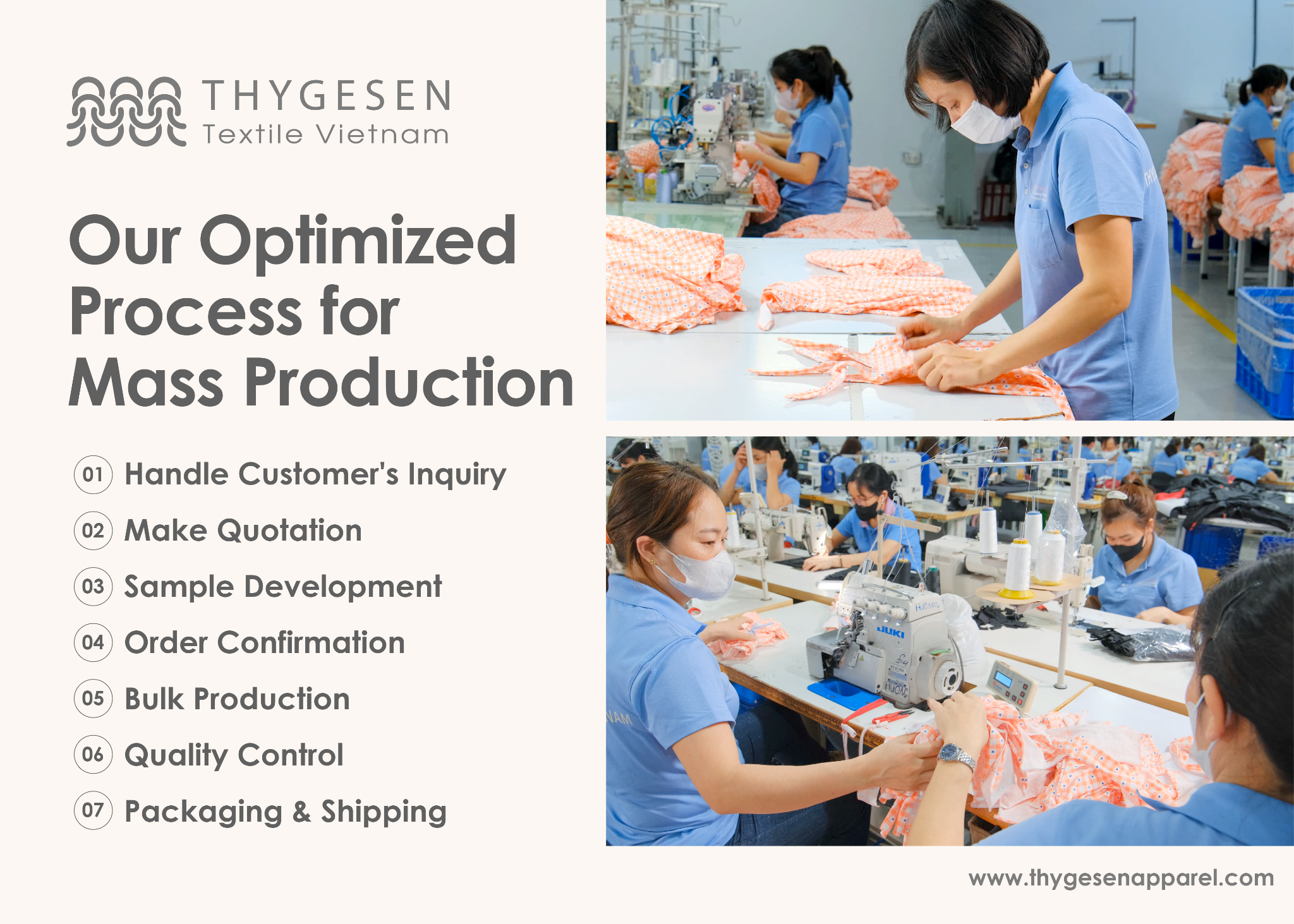 Thygesen Textile Vietnam is an ethical apparel manufacturer