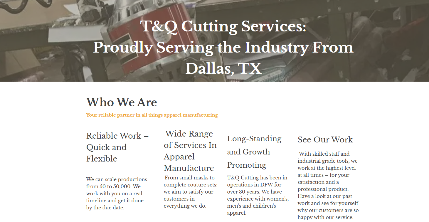 TQ Dallas is a manufacturer with scalable order capacity