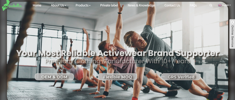 Arabella Clothing offers OEM/ODM activewear production with MOQs around 600 pieces per style