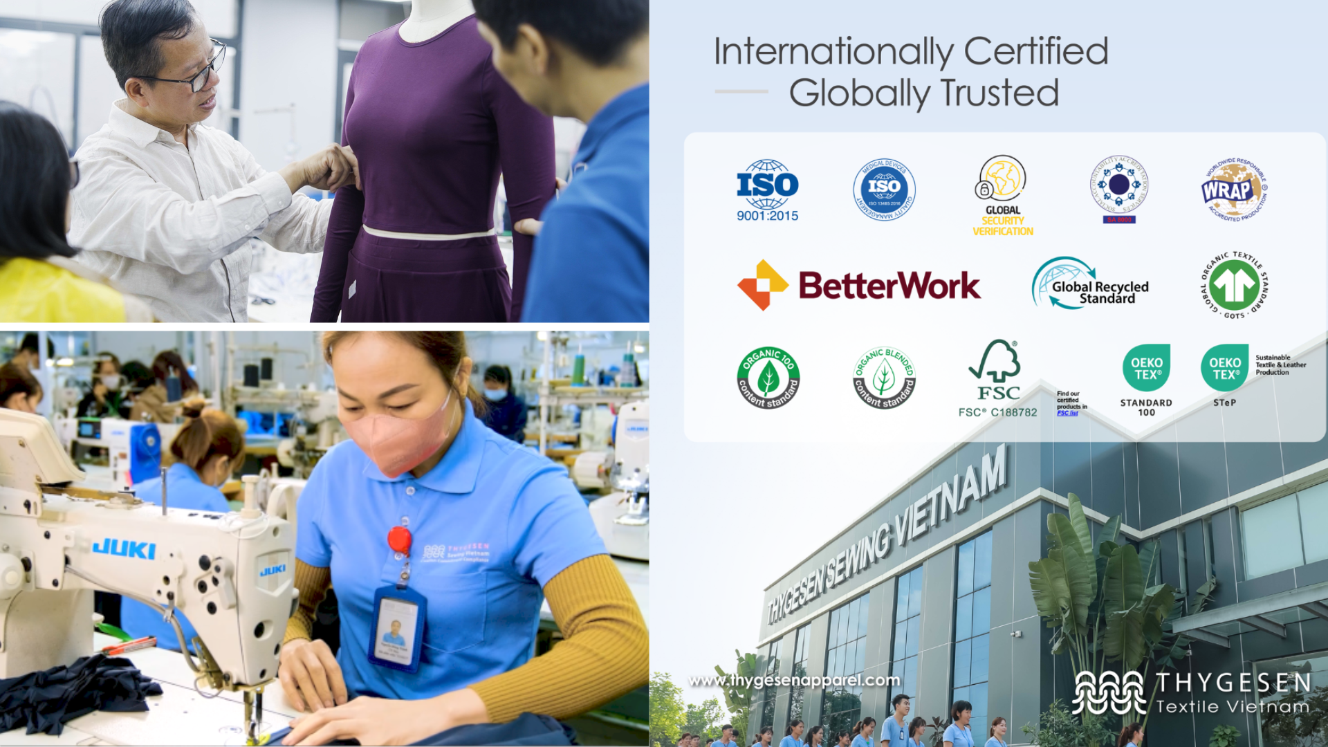 Thygesen ethical clothing manufacturer in Vietnam