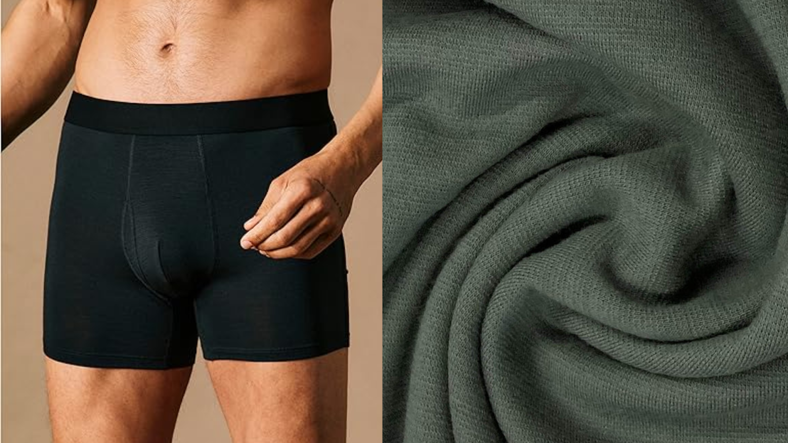 Merino wool is soft, thermoregulating, and odor-resistant, often blended with nylon or spandex 