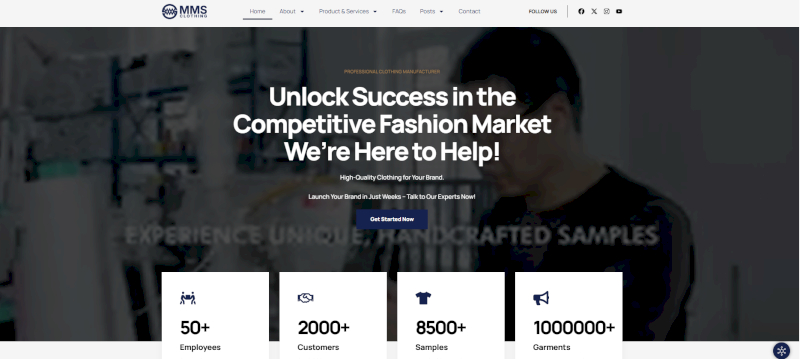 MMS Clothing offers extremely low MOQs