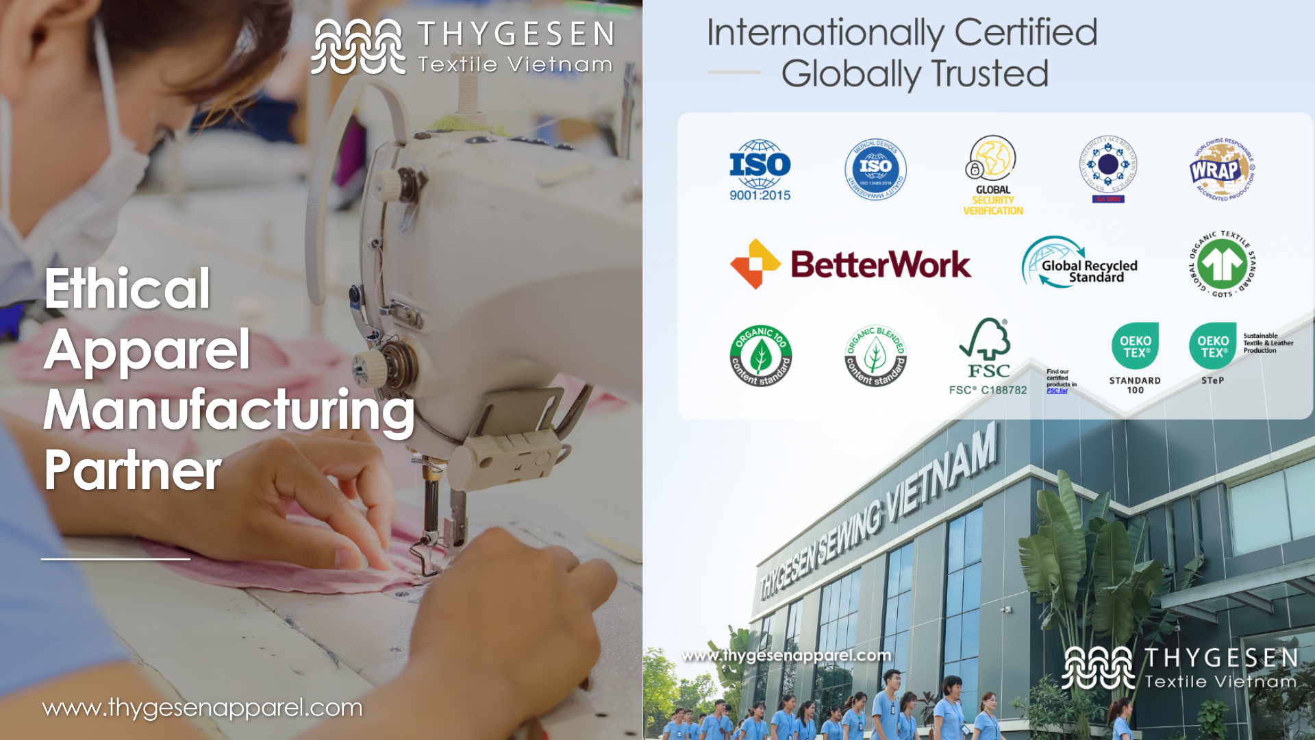 Thygesen Textile Vietnam  is Reliable Clothing Manufacturer  with 90 years of experience in textile imdustry