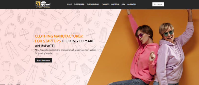 Affix Apparel offers sourcing, pattern, sampling & cut-and-sew