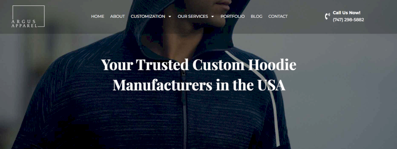 Argus Apparel, based in Los Angeles, offers full-service custom clothing production.