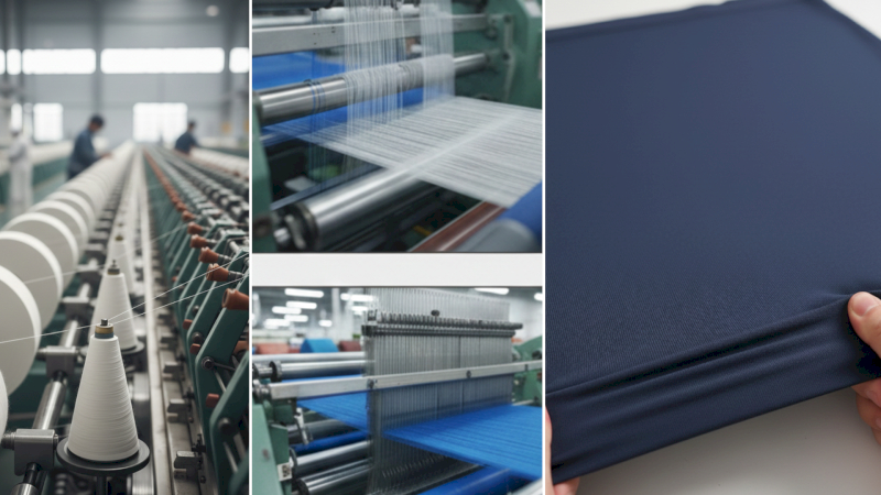 Elastane is made through chemical processes to create durable elastic fibers