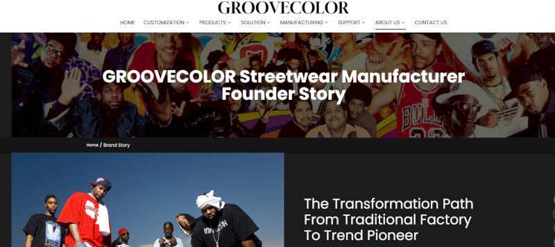 Groovecolor offers full-service streetwear manufacturing with in-house design and QC