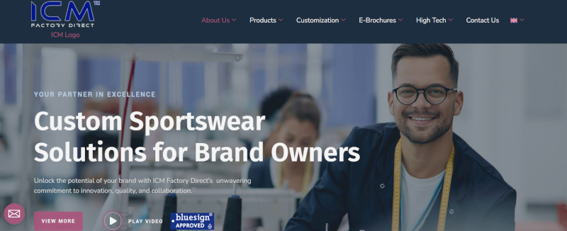 ICM Factory Direct is a Vietnam-based custom sportswear manufacturer serving global brands