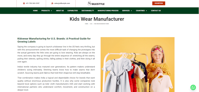 Silk Style Export supports scalable manufacturing for all brands