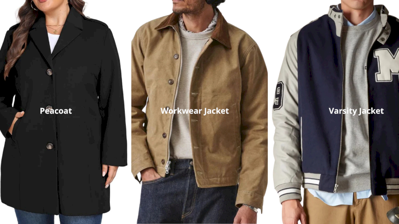 A jacket’s style and purpose shape its design and appeal across collections