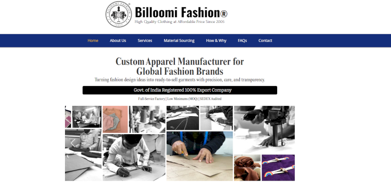 Billoomi Fashion is ISO 9001 certified and SEDEX audited.