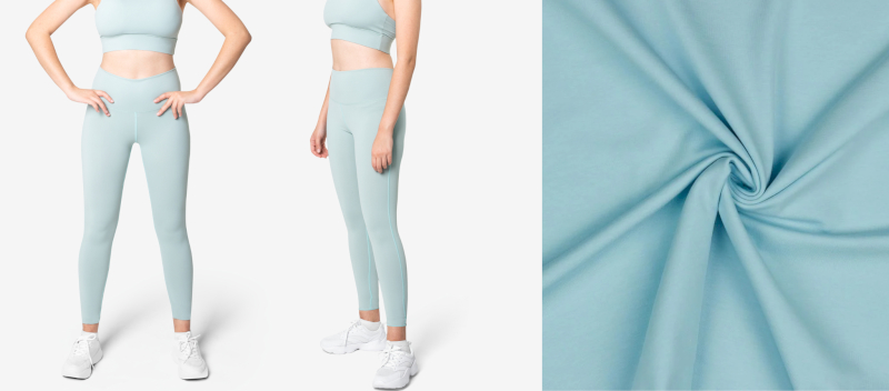 Cotton is soft, breathable, and ideal for casual or lounge leggings