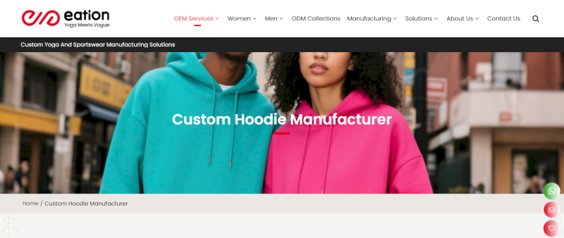 Eationwear focuses on sustainable materials, performance, and reliable delivery