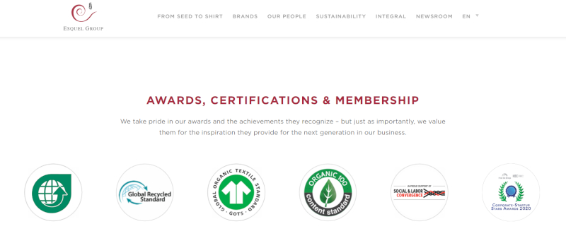 Esquel serves global markets with strong ESG practices.