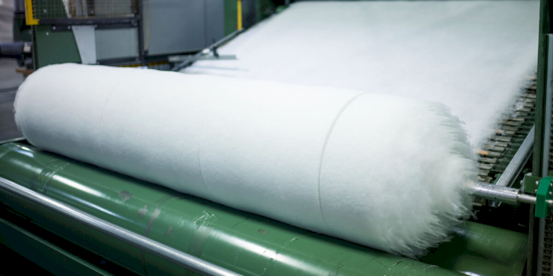 Fleece fabric usually begins with polyester fibers