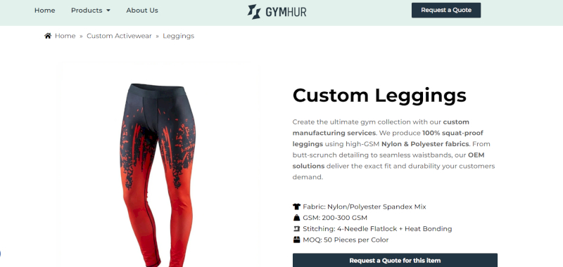 GYMHUR provides end-to-end services from sourcing to packaging