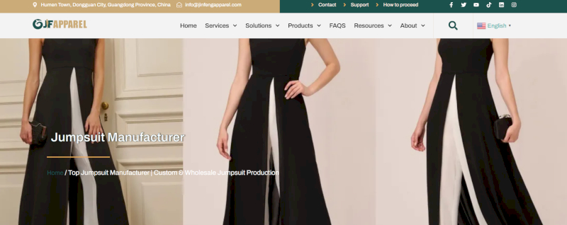 Jinfeng Apparel offers full OEM/ODM apparel production services