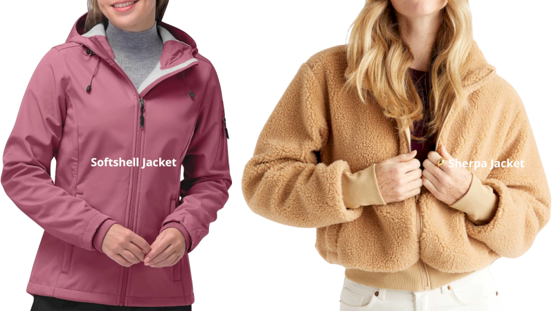 Sherpa jackets feature a soft and softshell jackets are stretchy