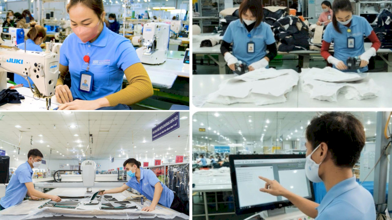 Specialised machines ensure strong, stretchable seams
