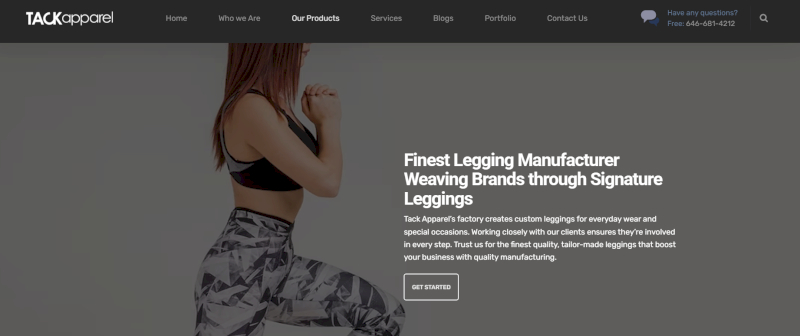 Tack Apparel is a USA-based custom and private label leggings manufacturer