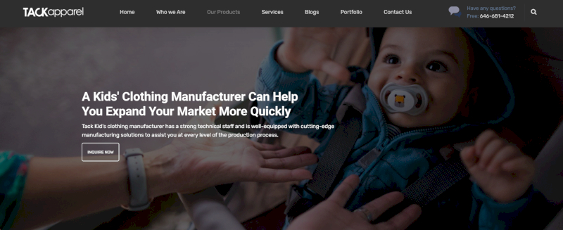 Tack Apparel is positioned as a one-stop apparel manufacturing partner