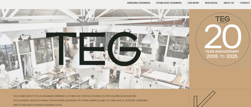 TEG is a full-service clothing manufacture based Los Angeles, California founded in 2005