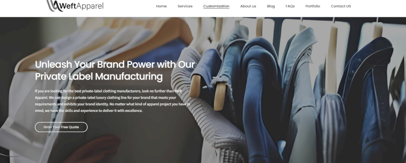 Weft Apparel: flexible custom hoodies and casualwear