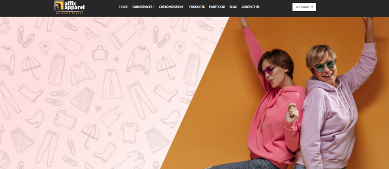 Affix Apparel is an LA manufacturer serving 2,000+ brands