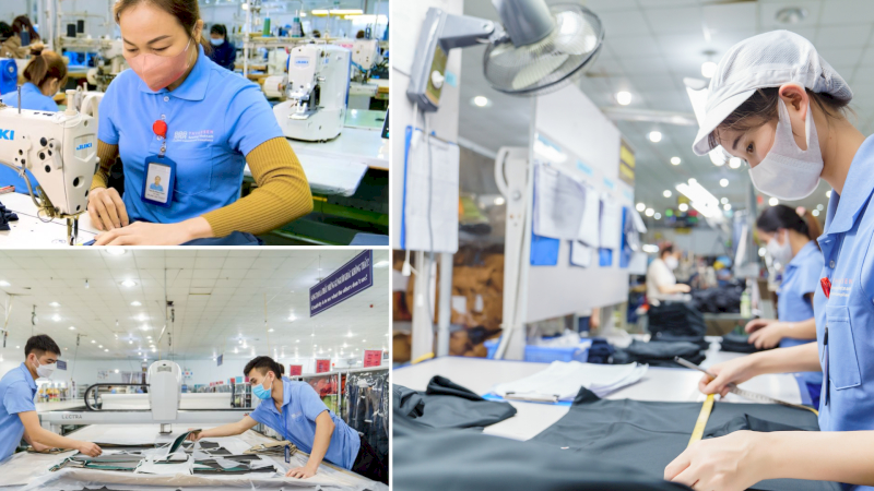 Bulk hoodie production includes cutting, sewing, and QC