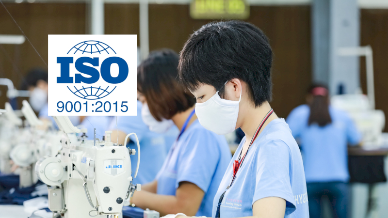ISO 9001:2015 sets processes to ensure consistent garment quality