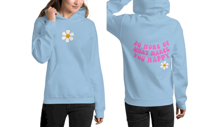 Printed hoodies showcase graphics and branding in streetwear