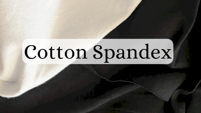 90–95% cotton, 5–10% spandex adds breathable stretch