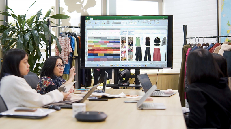 Fabric development is the stage where the selected concept of fabric