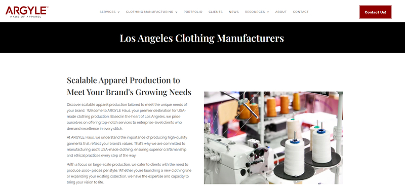 Argyle Haus is a full-service U.S. apparel manufacturer offering flexible cotton T-shirt and activewear production with integrated design-to-manufacturing