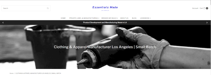 Essentials Made produces made to order apparel with ethical transparent local manufacturing collaboration