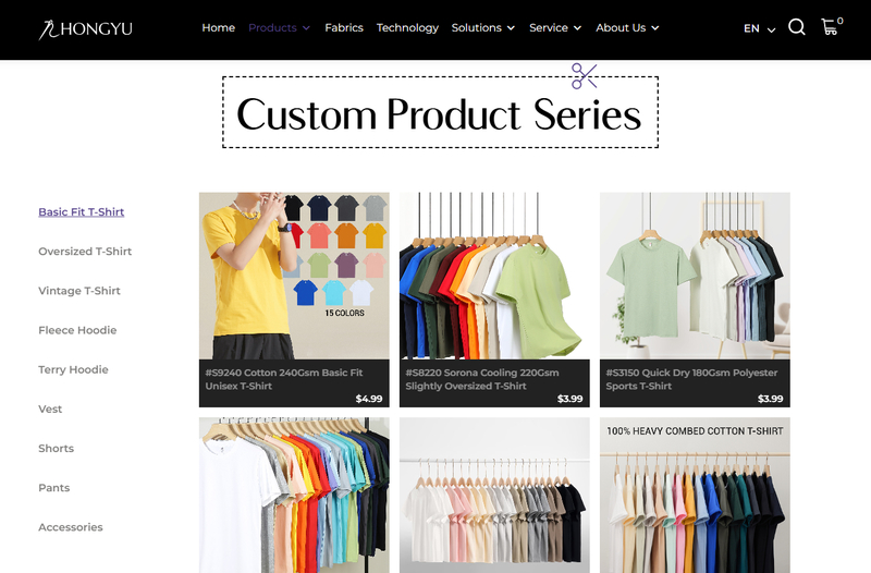 Hongyu Apparel is a flexible streetwear-focused manufacturer in China, specializing in low-MOQ cotton T-shirts and trend-driven apparel development for global fashion brands